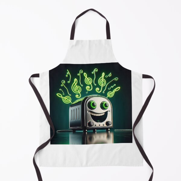 Item preview, Singing Retro Toaster with Treble Clefs designed and sold by Michaelragheb.