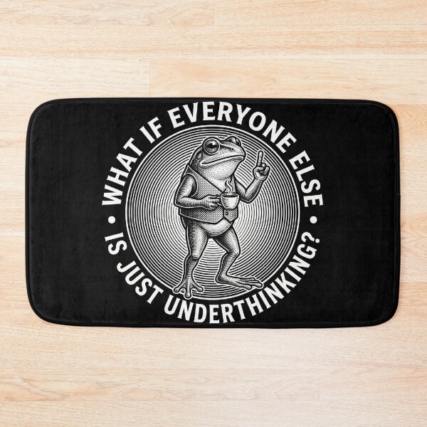 Item preview, Funny Overthinking Frog Vintage Coffee Toad Cottagecore designed and sold by AdyKurniawan.