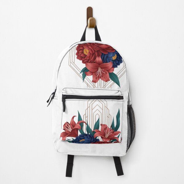 Item preview, Art Deco Floral Geometry - Peonies and Lilies designed and sold by Dzblack.