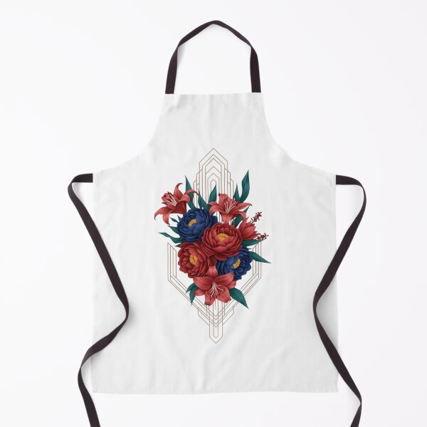 Item preview, Art Deco Floral Geometry - Peonies and Lilies designed and sold by Dzblack.