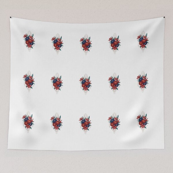 Item preview, Art Deco Floral Geometry - Peonies and Lilies designed and sold by Dzblack.