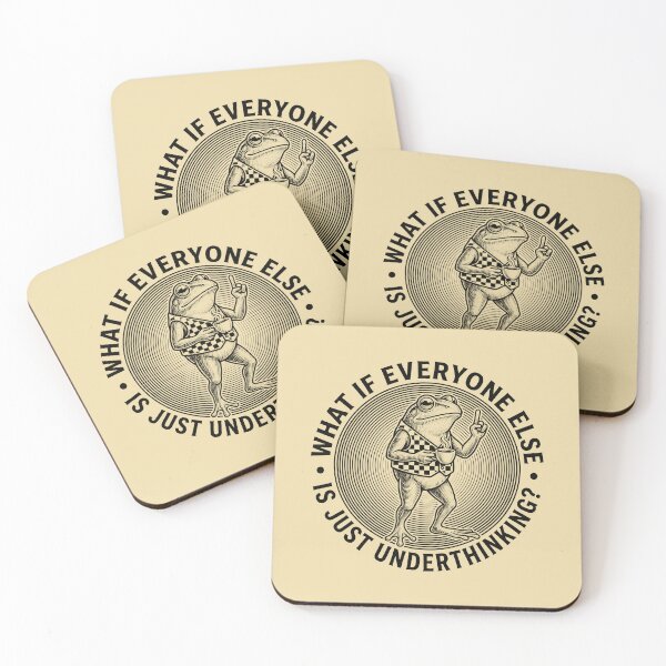 Item preview, Funny Overthinking Frog Vintage Coffee Toad Cottagecore designed and sold by AdyKurniawan.