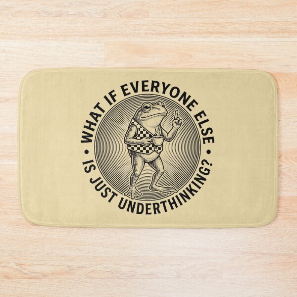 Item preview, Funny Overthinking Frog Vintage Coffee Toad Cottagecore designed and sold by AdyKurniawan.