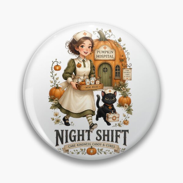 Item preview, Night Shift Pumpkin Hospital Halloween designed and sold by Sovereign Supply Co..
