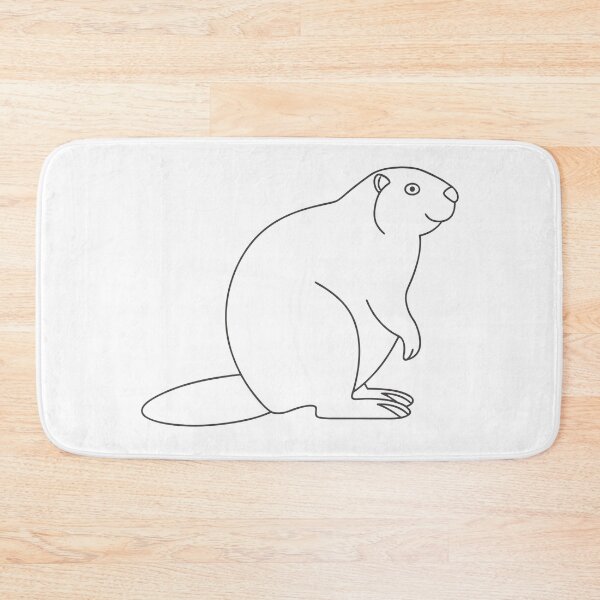 Item preview, Beaver Friendly 1 Line Art Gift designed and sold by OneLine Studio.