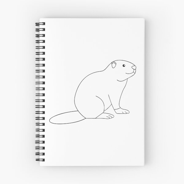 Item preview, Beaver Friendly 2 Line Art Gift designed and sold by OneLine Studio.