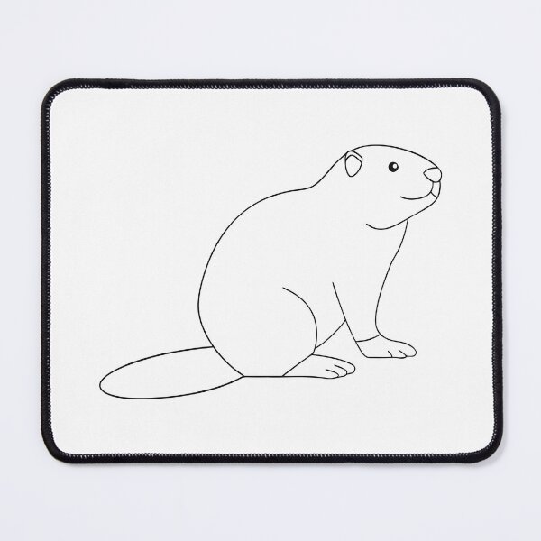 Item preview, Beaver Friendly 2 Line Art Gift designed and sold by OneLine Studio.