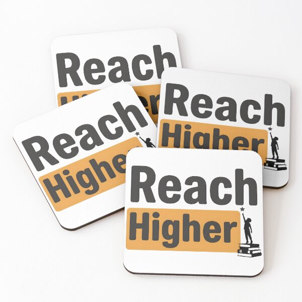 Item preview, Reach Higher Inspirational Quote T-Shirt | Motivational Success Mindset Graphic Tee designed and sold by StickerNestYou.