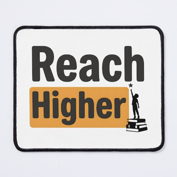 Item preview, Reach Higher Inspirational Quote T-Shirt | Motivational Success Mindset Graphic Tee designed and sold by StickerNestYou.