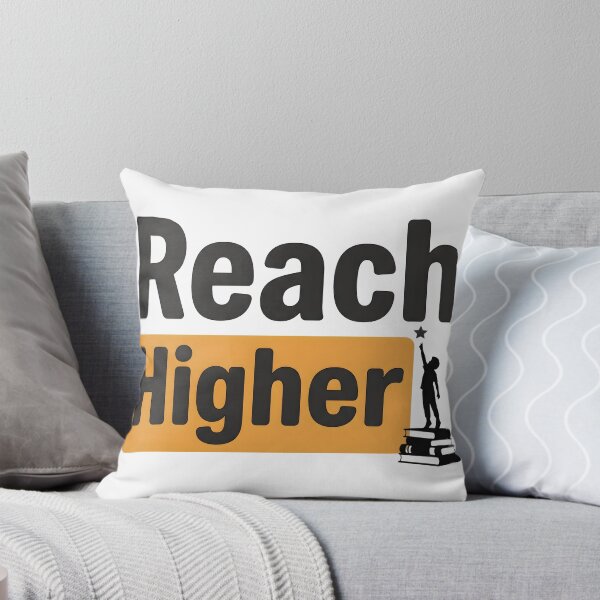 Item preview, Reach Higher Inspirational Quote T-Shirt | Motivational Success Mindset Graphic Tee designed and sold by StickerNestYou.