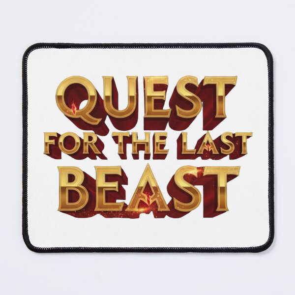 Item preview, Quest For The Last Beast - Epic Fantasy Typography designed and sold by Dzblack.