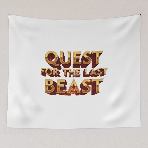 Item preview, Quest For The Last Beast - Epic Fantasy Typography designed and sold by Dzblack.