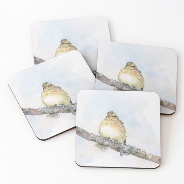 Item preview, Little Finch on a Lichen Branch designed and sold by RdeB.