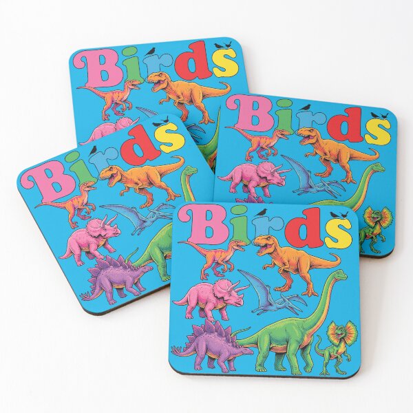Item preview, Retro 80s Colorful Dinosaurs Are Birds Funny Paleontology designed and sold by AdyKurniawan.