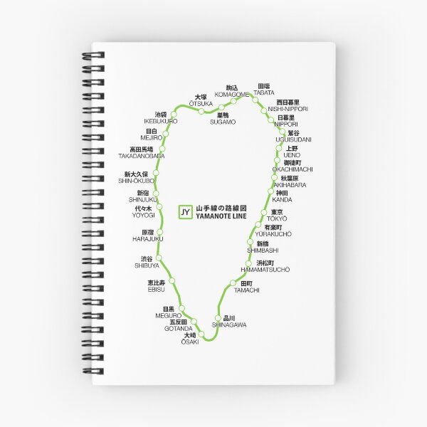 Item preview, Yamanote Line Map designed and sold by oboskbo.