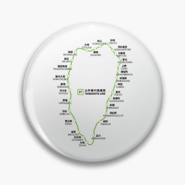 Item preview, Yamanote Line Map designed and sold by oboskbo.