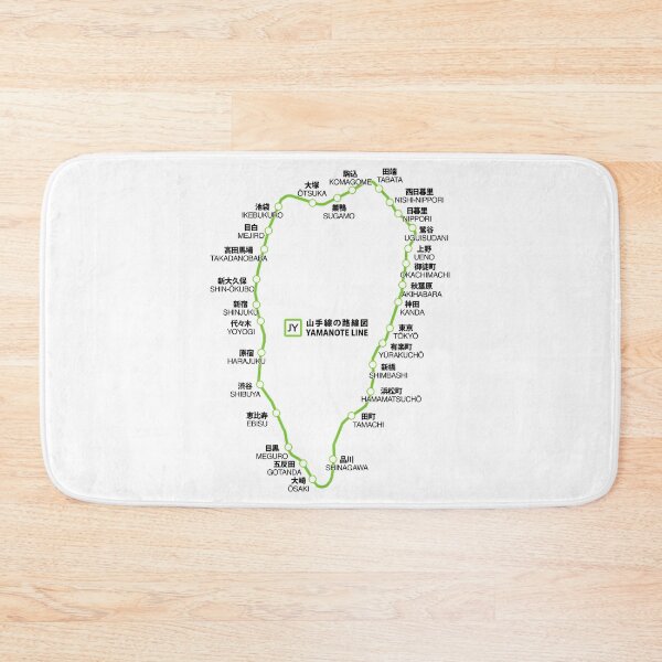 Item preview, Yamanote Line Map designed and sold by oboskbo.