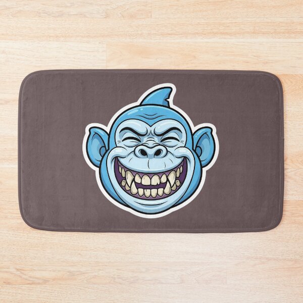 Item preview, Zombie Shark Cartoon Sticker | Funny Undead Shark Face | Creepy Cute Monster Ocean Art | Horror Halloween Die Cut Sticker designed and sold by Bhaskar Digital Art.