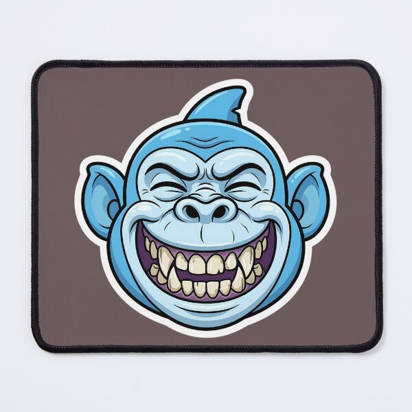 Item preview, Zombie Shark Cartoon Sticker | Funny Undead Shark Face | Creepy Cute Monster Ocean Art | Horror Halloween Die Cut Sticker designed and sold by Bhaskar Digital Art.