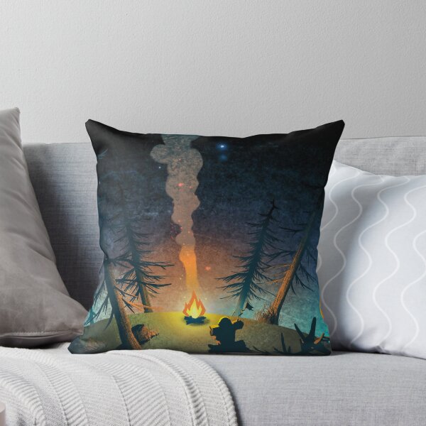Item preview, Outer Wilds Campfire Silhouette Tee – Starry Night Indie Art designed and sold by · GAMING SOUL ·.