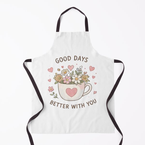 Item preview, Good Days Better With You Floral Teacup Quote Aesthetic designed and sold by Rehnair.