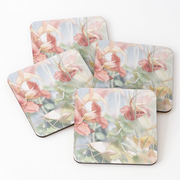 Item preview, Coral Trumpets in the Garden designed and sold by RdeB.