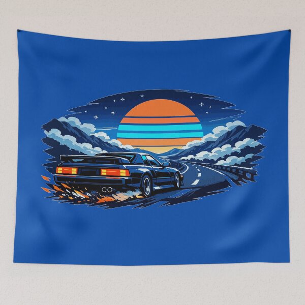 Item preview, Neon Retro Anime Midnight Highway Spectre designed and sold by KungPowUnicorn.