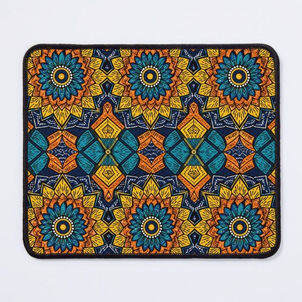 Item preview, West African Ankara Mandala Pattern designed and sold by Myra365Art.