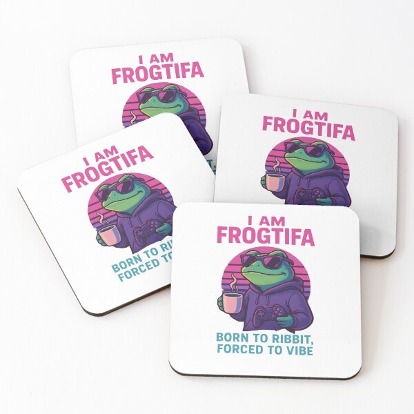 Item preview, I Am Frogtifa – Born to Ribbit, Forced to Vibe Funny Retro Gamer Frog designed and sold by KAM-KAM-STORE.