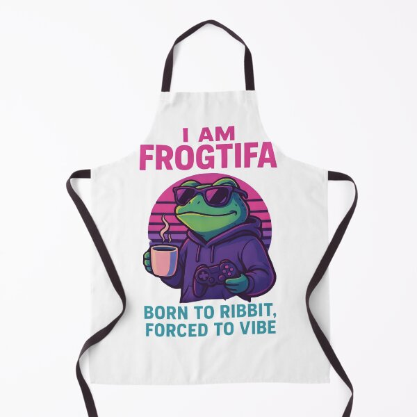 Item preview, I Am Frogtifa – Born to Ribbit, Forced to Vibe Funny Retro Gamer Frog designed and sold by KAM-KAM-STORE.