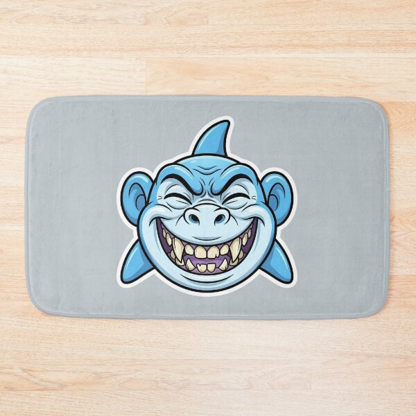 Item preview, Zombie Shark Cartoon Sticker | Funny Undead Shark Face | Creepy Cute Monster Ocean Art | Horror Halloween Die Cut Sticker designed and sold by Bhaskar Digital Art.