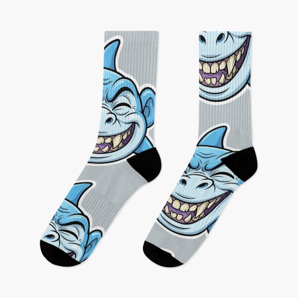 Item preview, Zombie Shark Cartoon Sticker | Funny Undead Shark Face | Creepy Cute Monster Ocean Art | Horror Halloween Die Cut Sticker designed and sold by Bhaskar Digital Art.