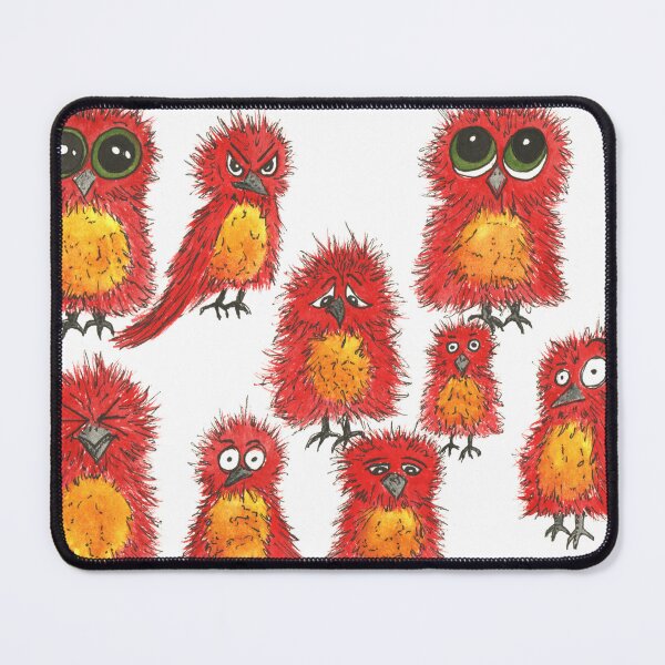 Item preview, Red expressive birds designed and sold by AussiAllison.