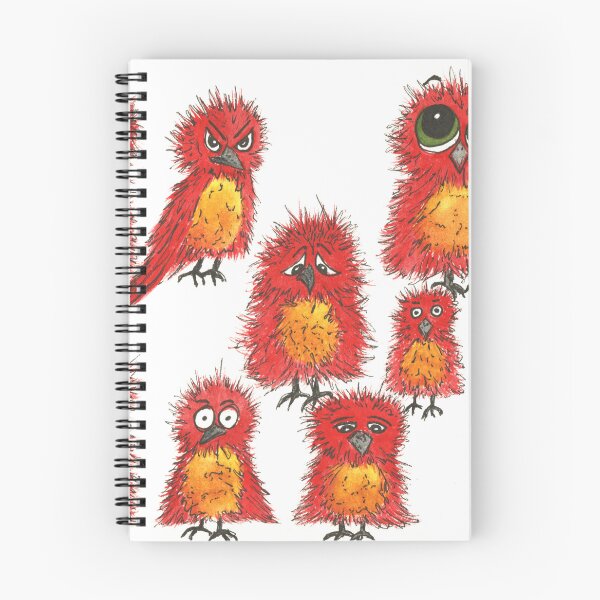 Item preview, Red expressive birds designed and sold by AussiAllison.