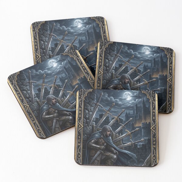 Item preview, Seven of Steels-tarot card designed and sold by Studio77-Gothic.