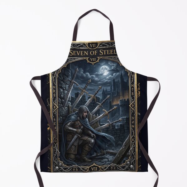 Item preview, Seven of Steels-tarot card designed and sold by Studio77-Gothic.