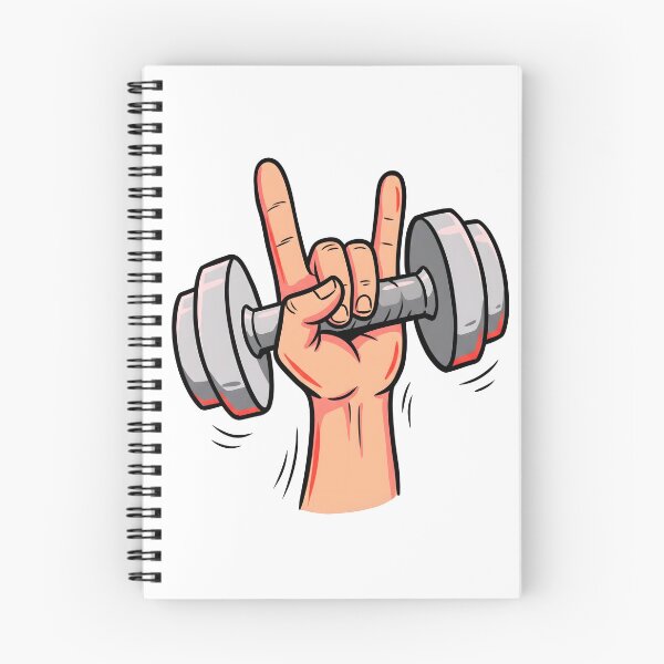 Item preview, Rock On Dumbbell Shirt – Funny Gym Workout Fitness Gift designed and sold by StickerNestYou.