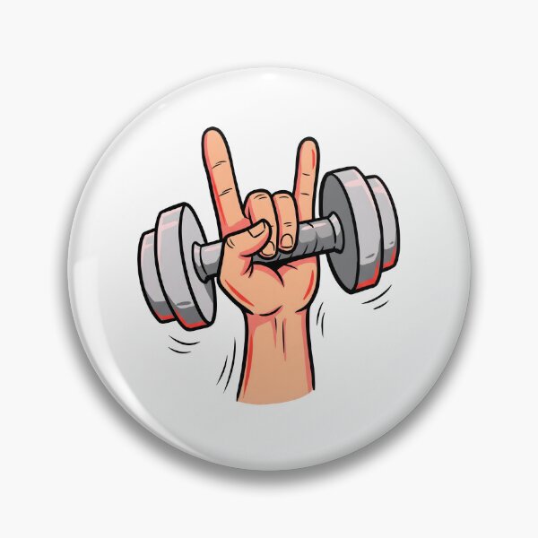 Item preview, Rock On Dumbbell Shirt – Funny Gym Workout Fitness Gift designed and sold by StickerNestYou.