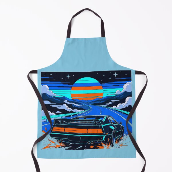 Item preview, Retrowave Vintage Anime Midnight Highway Spectre designed and sold by KungPowUnicorn.