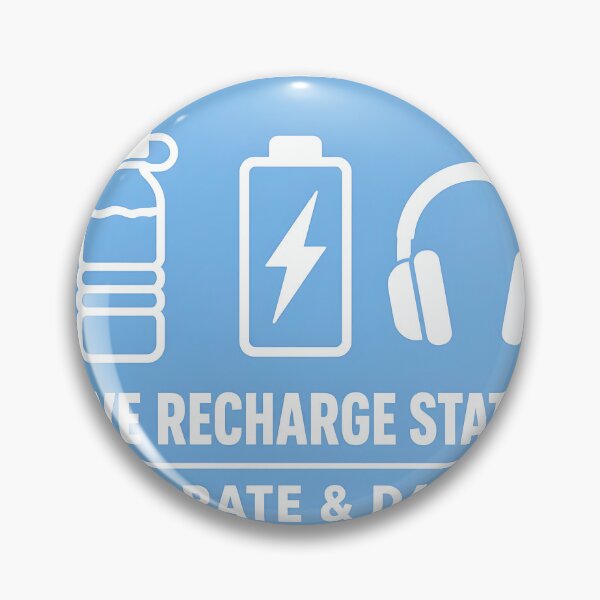 Artikelvorschau, Rave-Ladestation Hydrate and Dance Schild entworfen und verkauft von  ZenRave Designs.