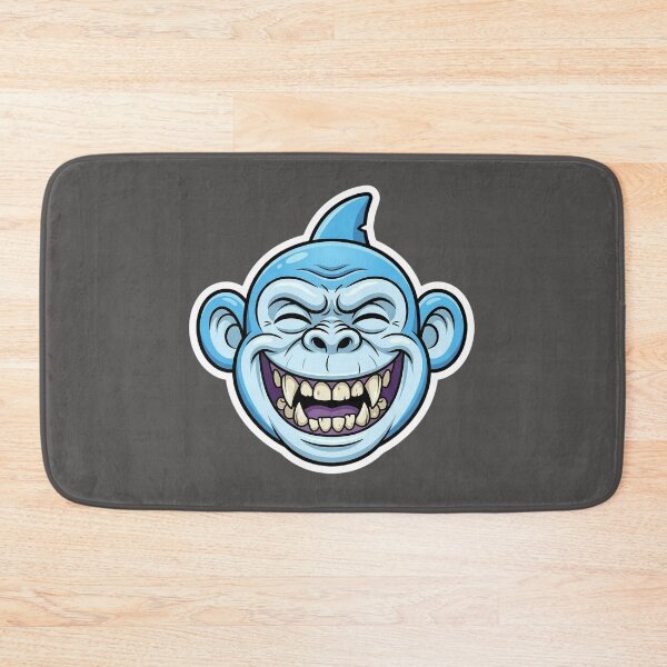 Item preview, Zombie Shark Cartoon Sticker | Funny Undead Shark Face | Creepy Cute Monster Ocean Art | Horror Halloween Die Cut Sticker designed and sold by Bhaskar Digital Art.