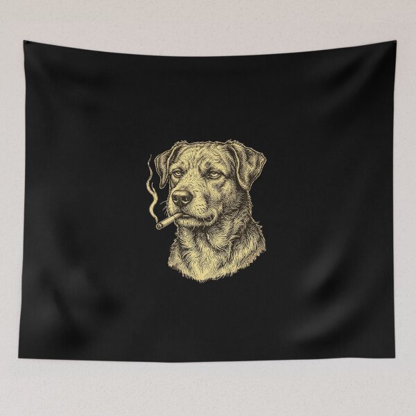 Item preview, Rebel Labrador Retriever Smoking Cigar designed and sold by dudelinart.