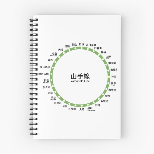 Item preview, Yamanote Line Stations  designed and sold by oboskbo.