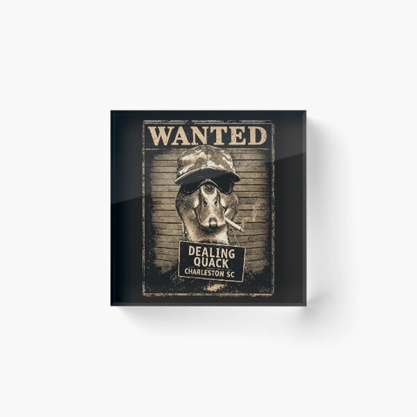 Item preview, Wanted Dealing Quack Charleston SC Duck Mugshot designed and sold by DrawMotion.
