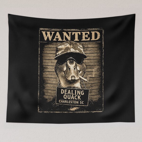 Item preview, Wanted Dealing Quack Charleston SC Duck Mugshot designed and sold by DrawMotion.
