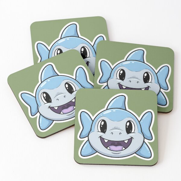 Item preview, Zombie Shark Cartoon Sticker | Funny Undead Shark Face | Creepy Cute Monster Ocean Art | Horror Halloween Die Cut Sticker designed and sold by Bhaskar Digital Art.