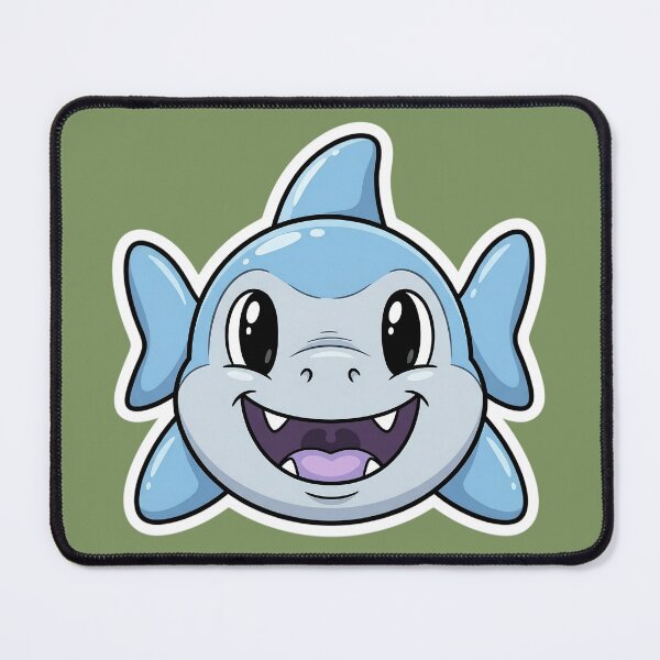 Item preview, Zombie Shark Cartoon Sticker | Funny Undead Shark Face | Creepy Cute Monster Ocean Art | Horror Halloween Die Cut Sticker designed and sold by Bhaskar Digital Art.