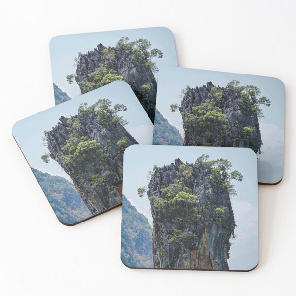 Item preview, James Bond Island Khao Phing Kan Phang Nga Bay Thailand close -up designed and sold by Jomsunshine.