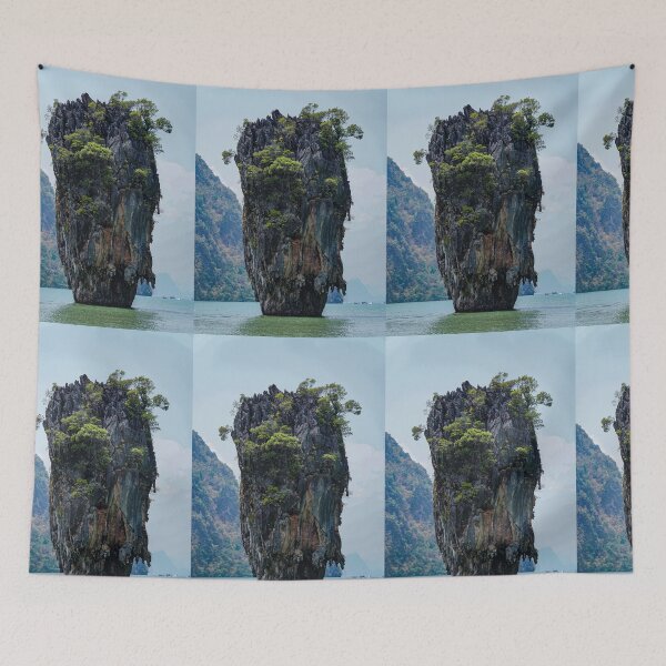 Item preview, James Bond Island Khao Phing Kan Phang Nga Bay Thailand close -up designed and sold by Jomsunshine.