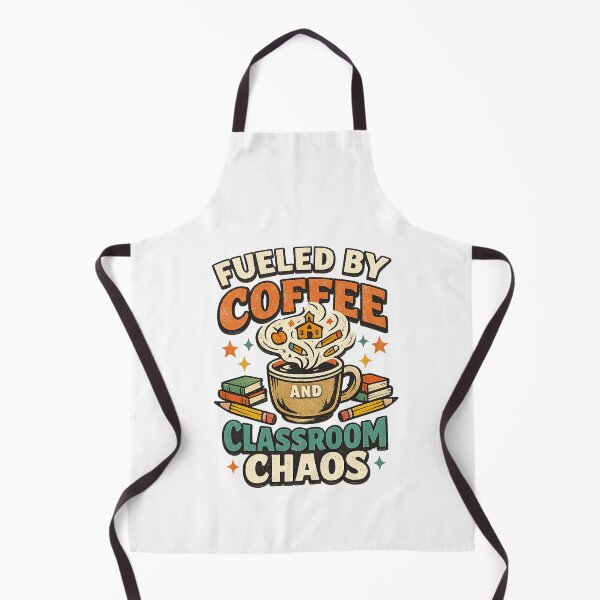 Item preview, Fueled By Coffee and Chaos Retro designed and sold by teemix.
